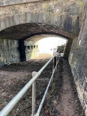 ... where the coast path goes down and under the railway, as long as the tide isn't too high